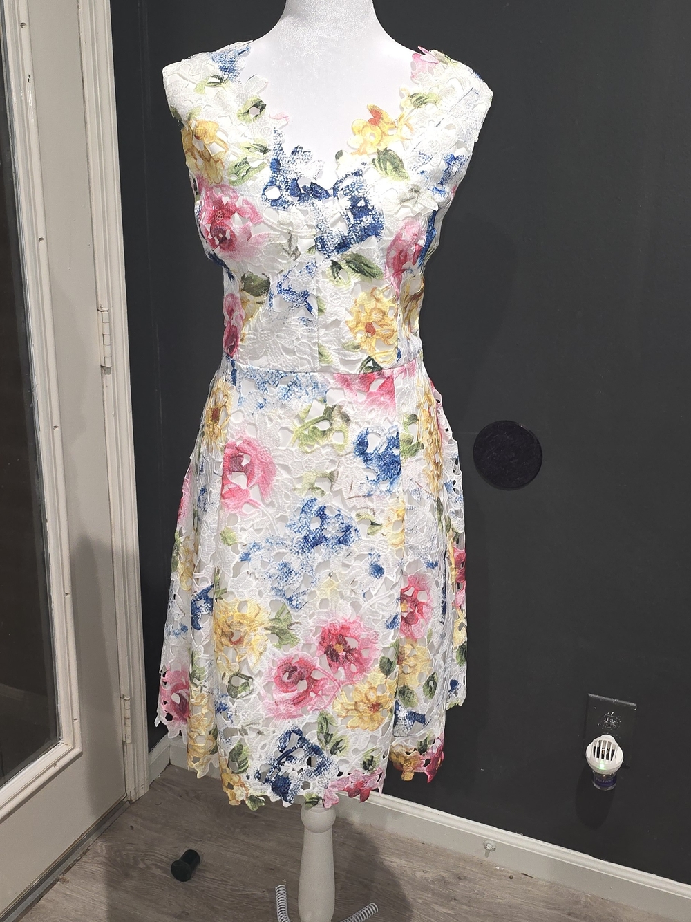 Betsey Johnson Floral Lace Fit & Flare Dress